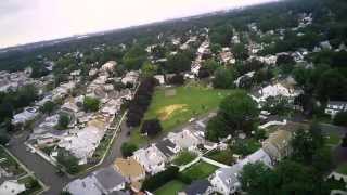 Drone over Union, NJ - NYC in the distance