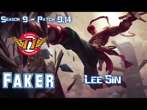 SKT T1 Faker LEE SIN vs EVELYNN Jungle - Patch 9.14 KR Ranked