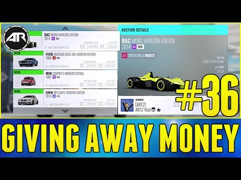 Forza Horizon 3 Let's Play : GIVING AWAY MONEY!!! (Part 36)