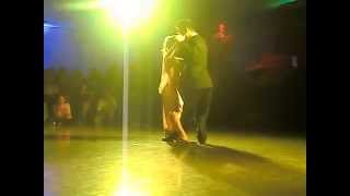 Javier Rodriguez y Noelia Barsi en el Palais de Glace
