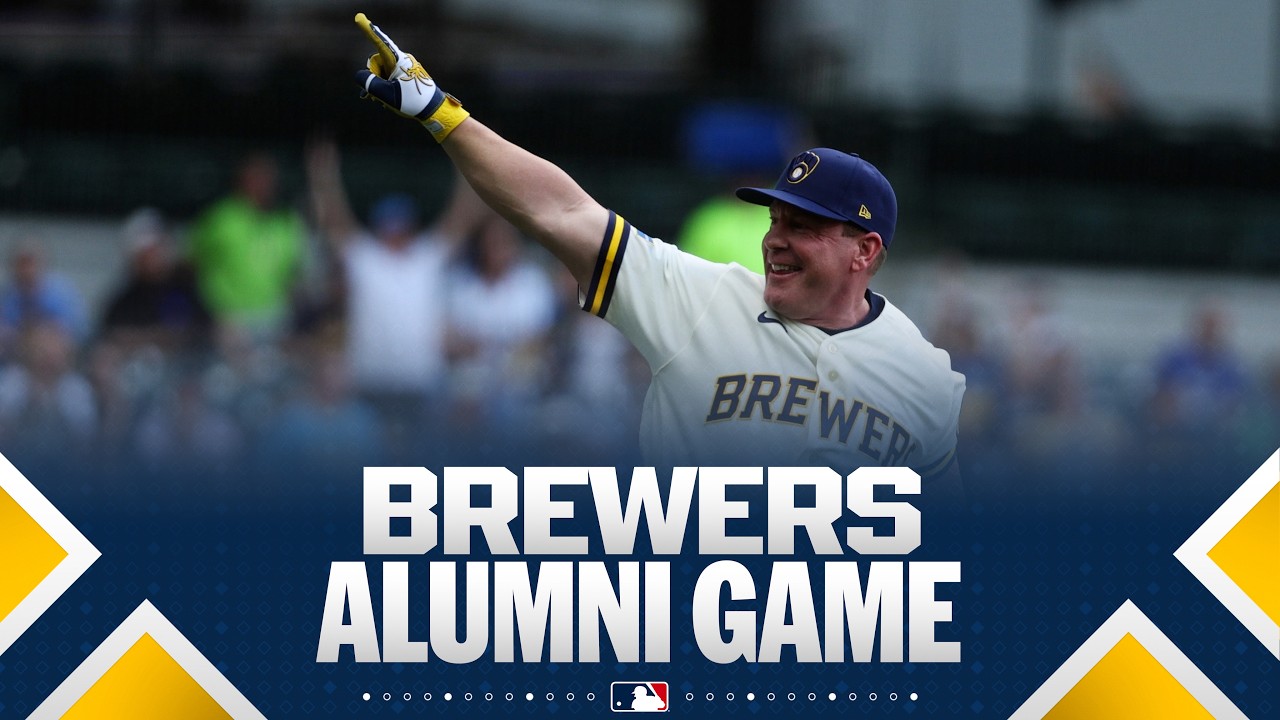 Over 30 Milwaukee Brewers franchise legends compete in the Alumni Legends Game 🍻