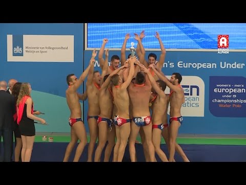 Samenvatting finale EJK waterpolo 2016 in Alphen aan den Rijn: Italië - Servië