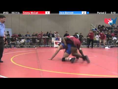 FILAJRFS: 96 KG / 211.5 lbs: Timmy McCall (Badger WC) vs. Jace Bennett (FLWC)