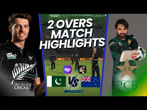 NZ vs PAK 2-Over Highlights: Non-Stop Action! 🔥🏏 | Vizzy