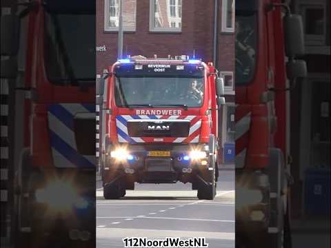 Brandweer Beverwijk Oost TS 12-2340 met spoed naar een woningbrand #einsatz #brandweer #feuerwehr