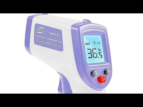 Бесконтактный цифровой термометр Wintact GM3655 / Non-contact digital thermometer