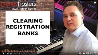 How to make a blank registration on Yamaha Genos keyboard.