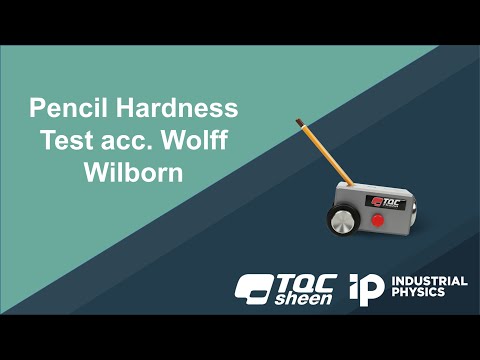 Video do Teste de Dureza a Lápis conforme Wolff Wilborn