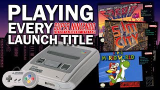 PLAYING EVERY SNES LAUNCH GAME