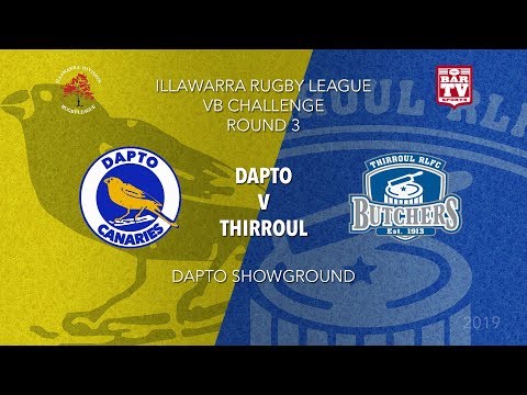 2019 Illawarra Rugby League - VB Challenge - Round 3 - Dapto v Thirroul