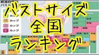 都道府県別おっぱいのサイズ、勝負下着カラー