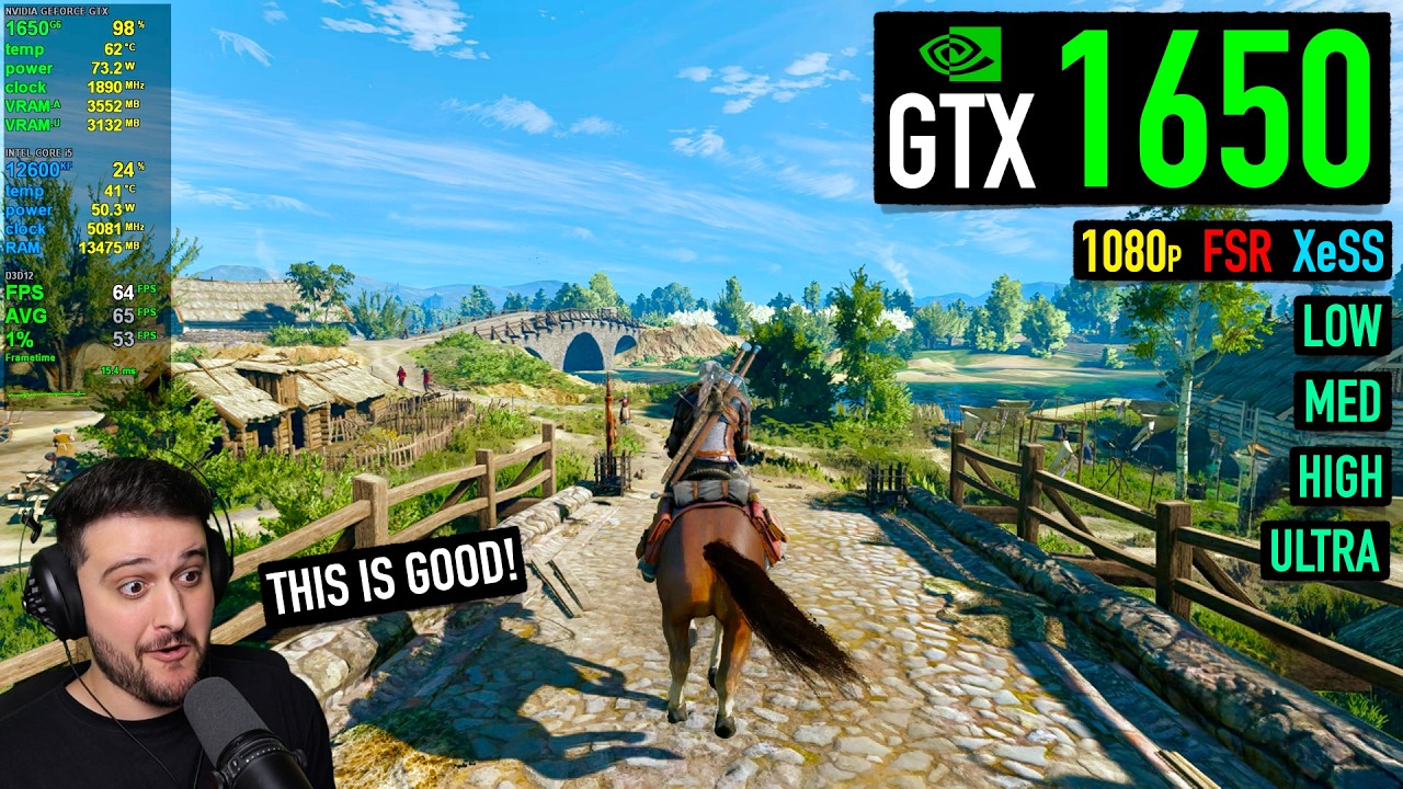 GTX 1650 - The Witcher 3 Remastered - How is this Below Minimum Requirements?