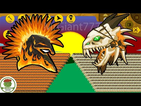 STICKMAN PYROBLAZE PALADIN ARMY VS SAVAGE PALADIN, DEMON BOSS | Stick War Legacy Mod | MrGiant777