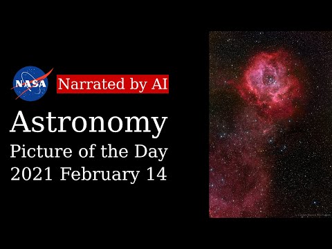 APOD: 2021-02-14 - Long Stem Rosette Nebula (Narrated by Brian)