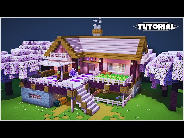 Cherry Blossom Survival House (+Tutorial in description)🏡17 Minecraft Map