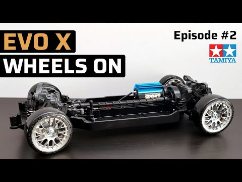Tamiya TT-02 Drift Mitsubishi Evo X chassis is almost DONE Ep. 2