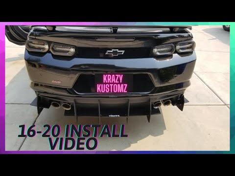Vicrez Centa VR2 Rear Diffuser 2016 to 2020 Camaro Install