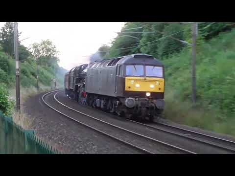 47804 with 45690 Leander, 5z48 Hellifield Goods Loop - Carnforth Steamtown, 10th July 2022