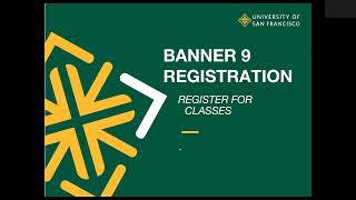 USF SSB 9 Registration:  Register for Classes