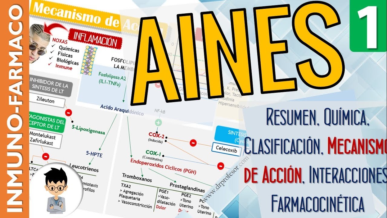 AINES - Que? Como? y Cuando Usar! CLASIFICACIÓN, MECANISMO DE ACCIÓN y mas -  |Inmunofarmacología|1