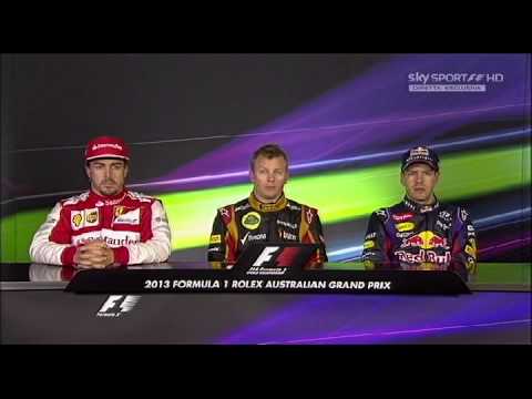 F1 2013 Australia Post Race Press Conference