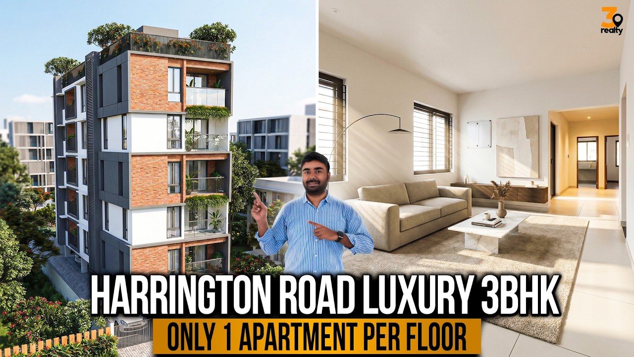 Brand New 3BHK Apartment for Sale in Harrington Road Chennai | 2100 Sqft Premium Flat Near Metro