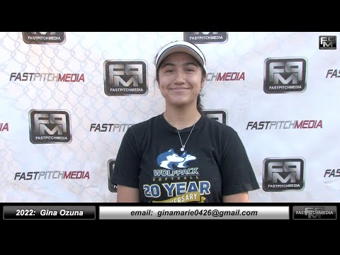 2022 Gina Ozuna - 3.8 GPA - Athletic Middle Infielder Softball Skills Video