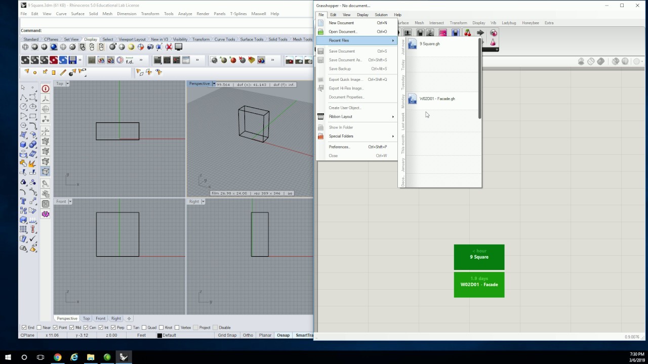 11 - Saving and Opening Rhino Grasshopper Files