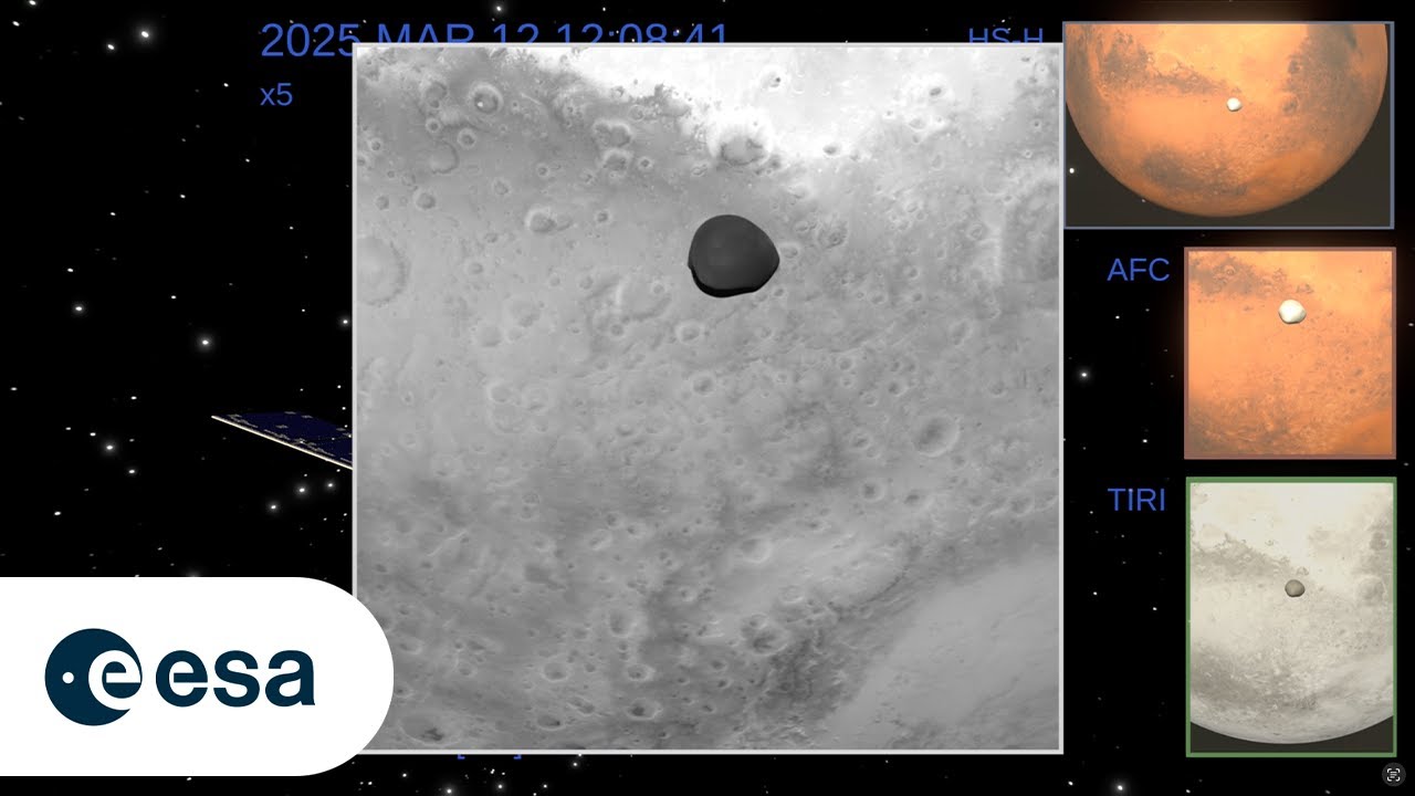 Hera's Mars flyby - simulation vs real images