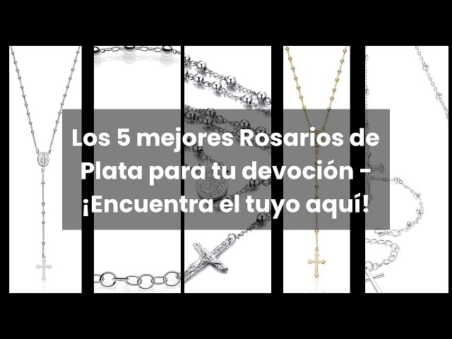 Vídeo relacionado con QUADRI - Collar Rosarios de Oro sobre Plata 925 - Rosario de Plata con Cruz y Medalla Virgen Milagrosa - Colgante 48 cm - Made in Italy