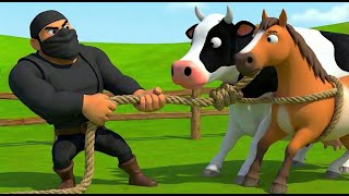 Thief in the Farm! 😱 Every Animal is Gone! 🐎🐄 Police Officer Saves the Day 👮‍♂️