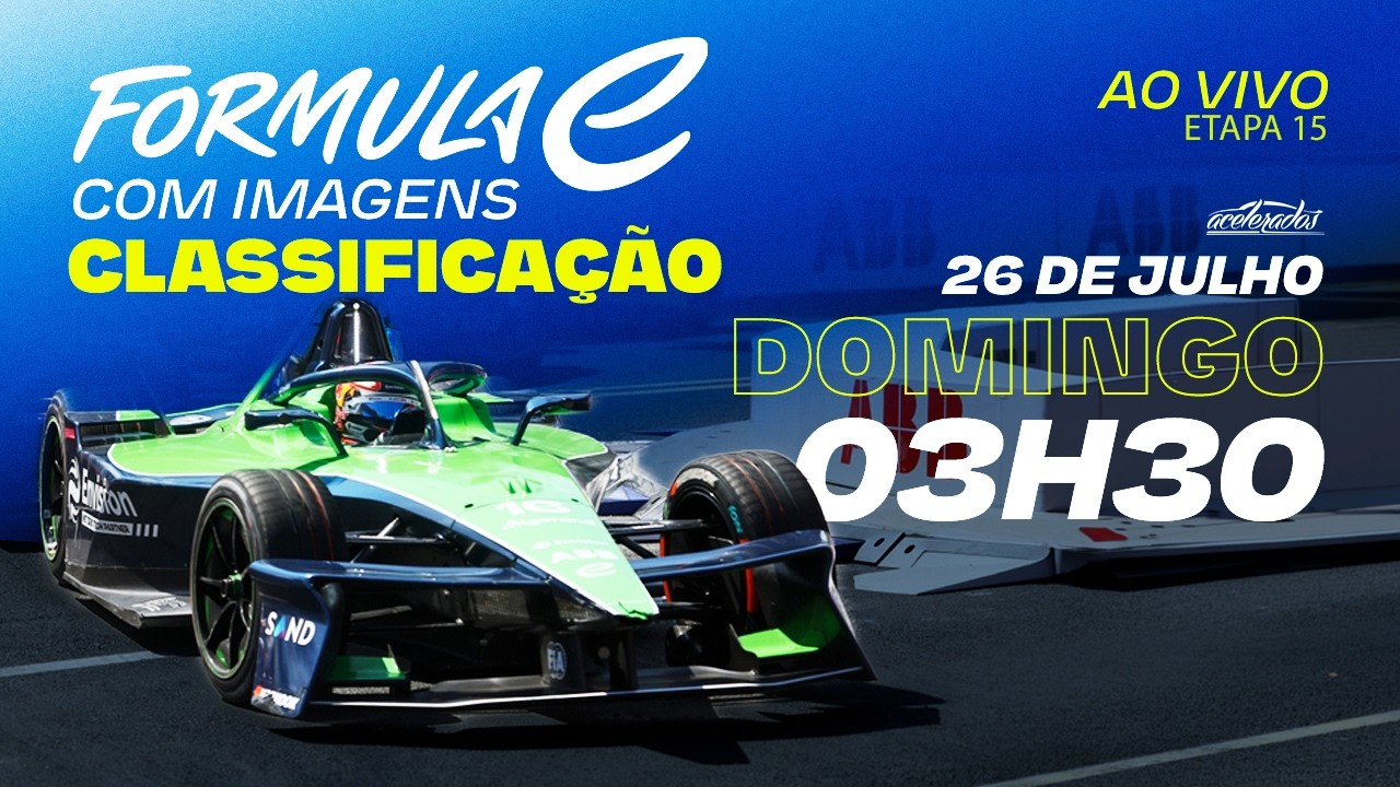 FÓRMULA E - AO VIVO E COM IMAGENS - CLASSIFICAÇÃO E-PRIX DE TÓQUIO - 3H30