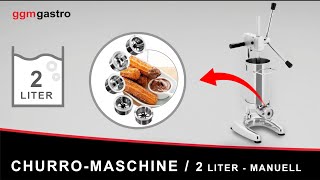 Machine à churros - 3 Litres - Manuelle - incl. 5 Embouts pour churros
