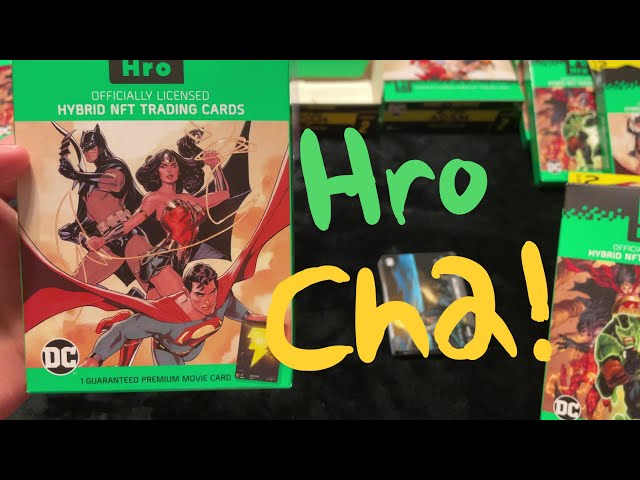 Vídeo relacionado con HRO DC Comics Unlock The Multiverse Chapter 2: Paquete de 8 Cajas de iniciación Premium, NFT híbrido, Paquete de 58 Tarjetas coleccionables