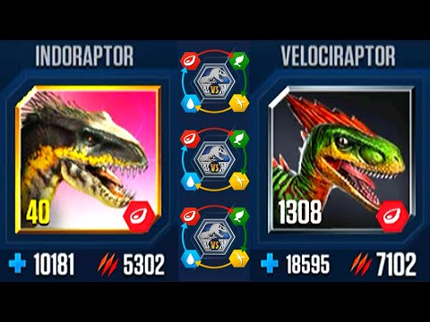 INDORAPTOR VS VELOCIRAPTOR TOP 1 UNLOCK METOPOSAURUS | JURASSIC WORLD THE GAME