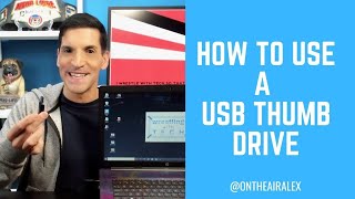 How to use and eject a USB Key, Thumb drive, flash drive on a Windows 10 PC