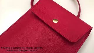 Kožené pouzdro na mobil Lahton