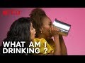Cast of Someone Great Plays What Am I Drinking With Tipsy Bartender | Netflix