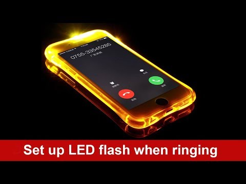 How to set up LED flash when ringing