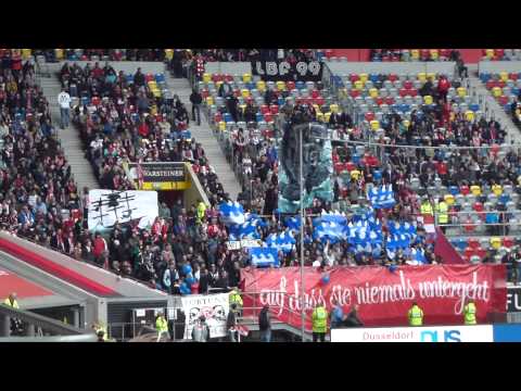 Choreo DISSIDENTI ULTRA | Fortuna Düsseldorf  - 1. FC Kaiserslautern | 11.05.14  F95 FCK
