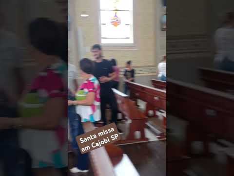 Santa missa na paróquia nossa senhora da abadia em Cajobi SP