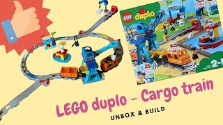 LEGO duplo Cargo train - 10875 - unbox, build and play with lego train