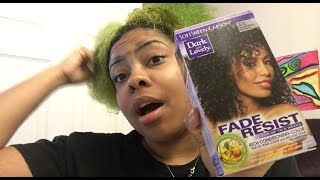 *ATTEMPT** TURNING MY HAIR FROM GREEN TO BLACK