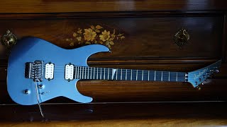 Video thumbnail for Jackson MJ Series Dinky DKR, Ebony Fingerboard, Ice Blue Metallic Demo of the brand new  DKR. by Damon “The Gnome of Tone!” Chivers