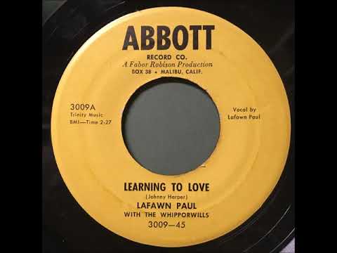 Lafawn Paul "Learning To Love" 1955 Pop Vocal 45 RPM Record