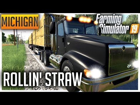 So MANY bales | Farming Simulator 2019 Michigan Let's Play Ep15