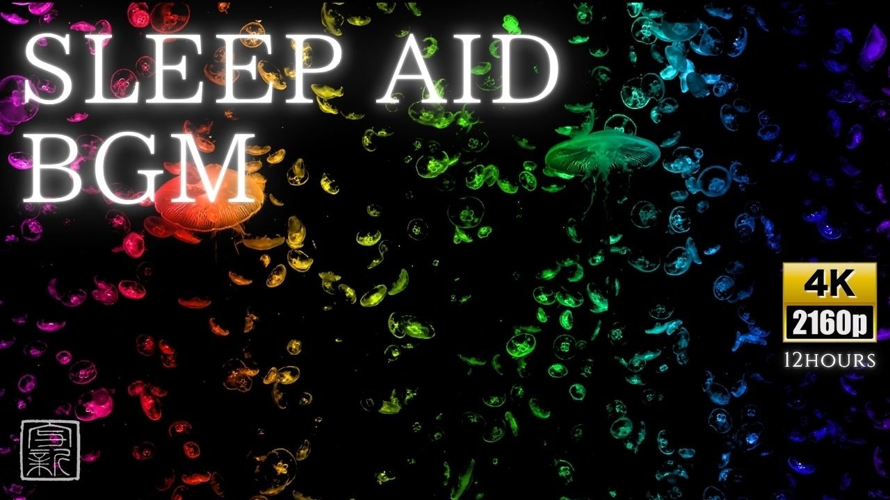 Hypnotic Iridescent🌈Jellyfish 4K | Serene Aquarium Screensaver, 4K video