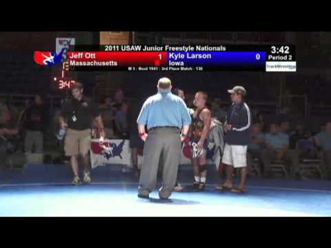 Junior Freestyle 3rd 130 - Jeff Ott (MA) vs. Kyle Larson (IA)