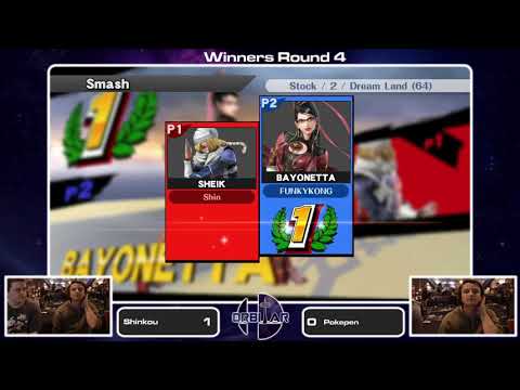Shinkou (Sheik) vs Pokepen (Bayonetta) - Orbitar 34 - Winners Quarters