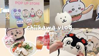 ［ ちい活vlog ］ちいかわラーメン新メニュー カニちゃん油そば｜ちいぽけポップアップ｜ちいかわらんど｜購入品紹介
